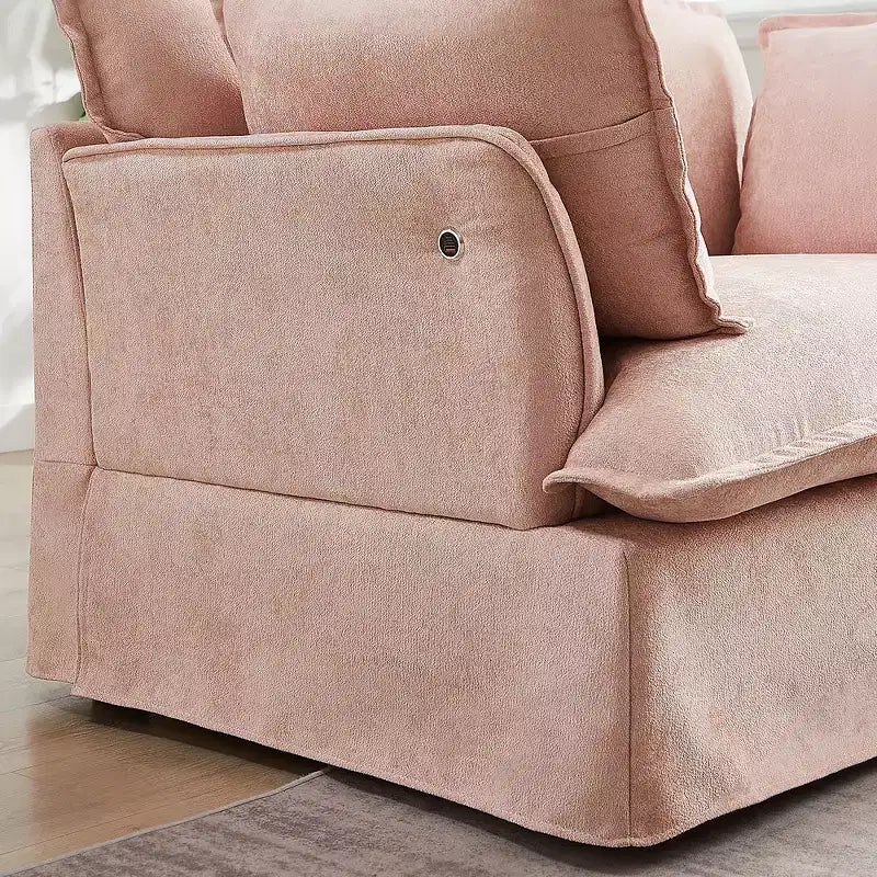 Sillón grande de acento, sillón individual cómodo como una nube con base y reposabrazos modernos  