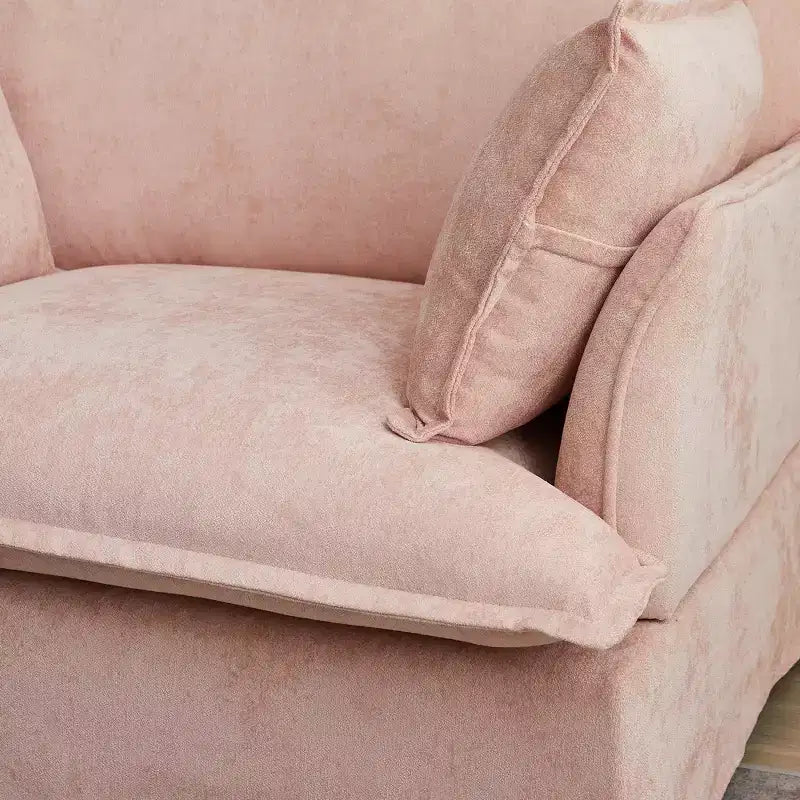Sillón grande de acento, sillón individual cómodo como una nube con base y reposabrazos modernos  