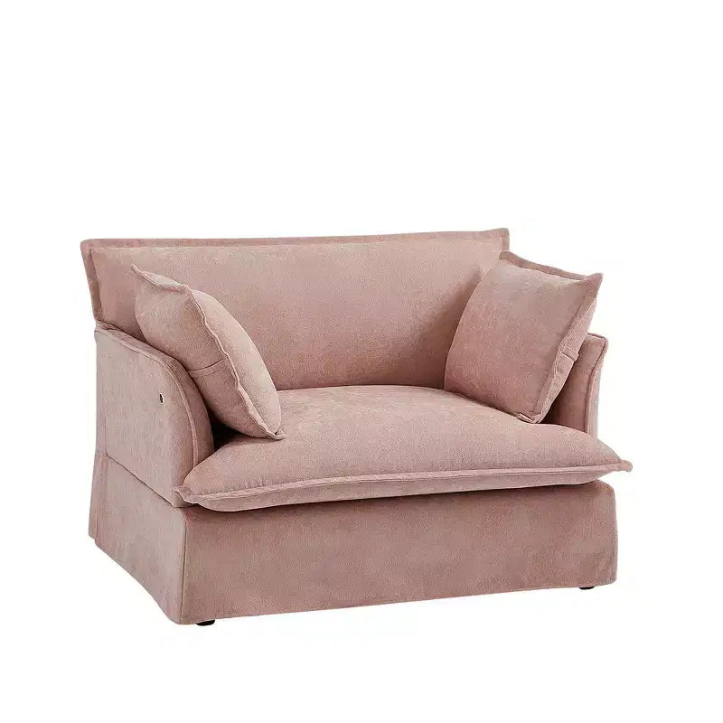 Sillón grande de acento, sillón individual cómodo como una nube con base y reposabrazos modernos  