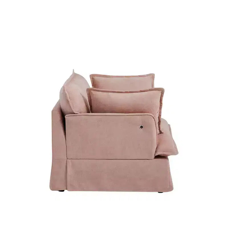Sillón grande de acento, sillón individual cómodo como una nube con base y reposabrazos modernos  