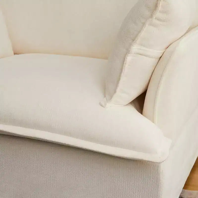 Sillón grande de acento, sillón individual cómodo como una nube con base y reposabrazos modernos  