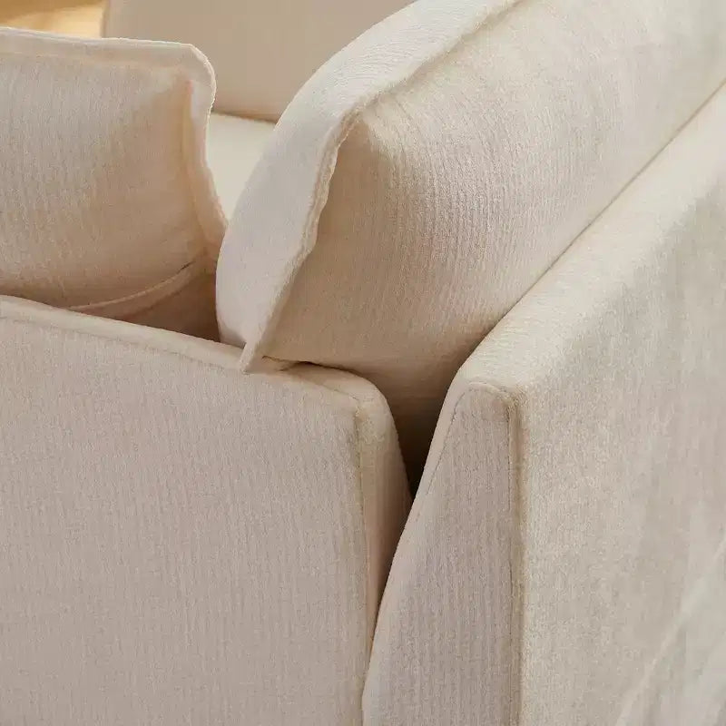 Sillón grande de acento, sillón individual cómodo como una nube con base y reposabrazos modernos  