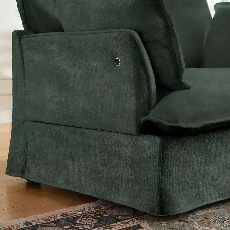 Sillón grande de acento, sillón individual cómodo como una nube con base y reposabrazos modernos  