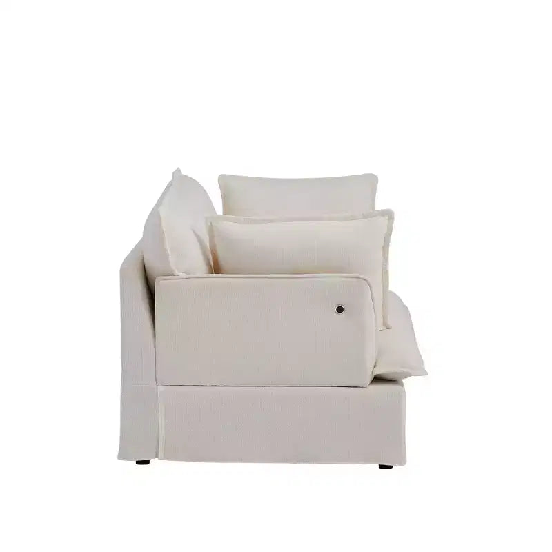 Sillón grande de acento, sillón individual cómodo como una nube con base y reposabrazos modernos  