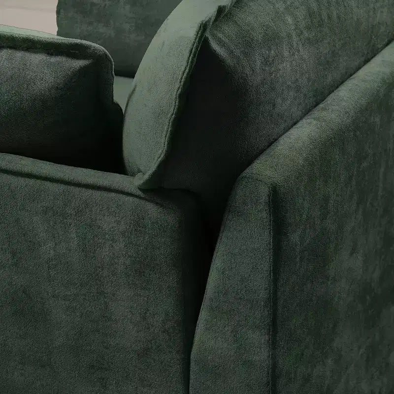 Sillón grande de acento, sillón individual cómodo como una nube con base y reposabrazos modernos  