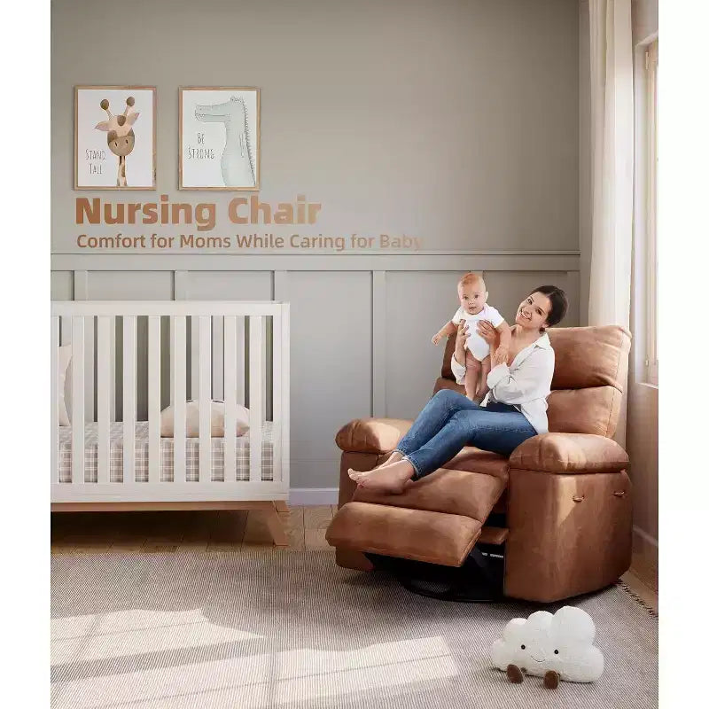Fauteuil releveur électrique avec chauffage et massage, siège géant de 27 pouces de large, fauteuil à bascule manuel pivotant à 360°, télécommande, fauteuil surdimensionné pour salon  