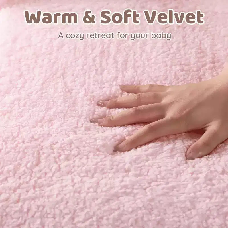 Poltrona divano per bambini piccoli, divano letto pieghevole 2-in-1 per sala giochi, rosa