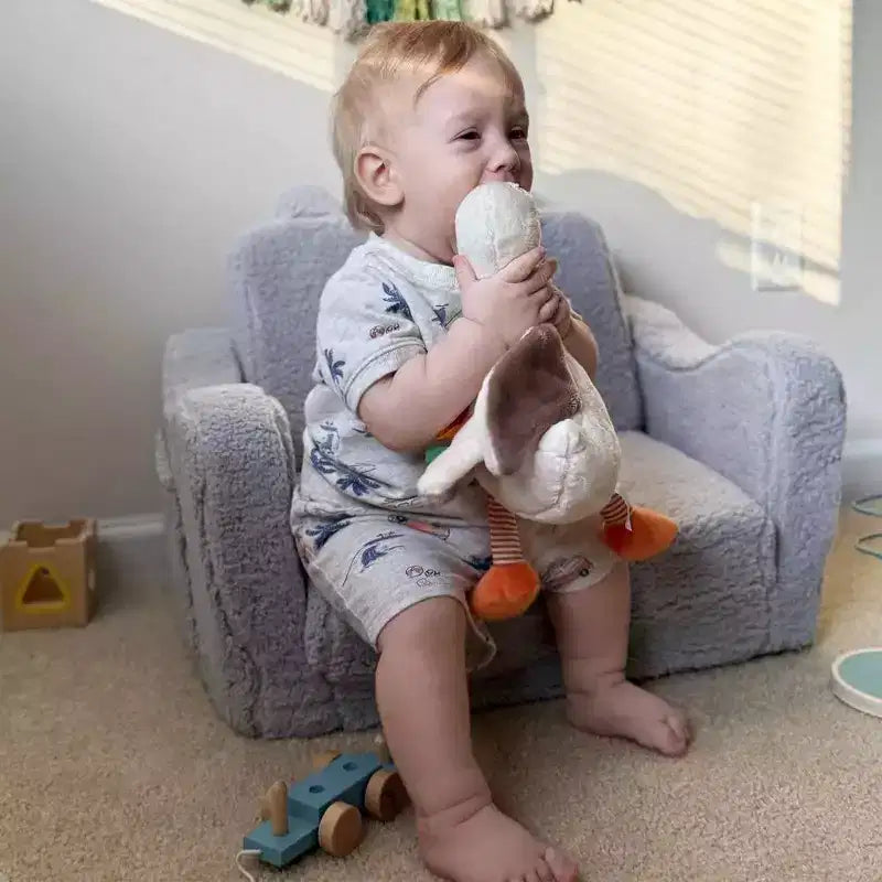 Poltrona divano per bambini piccoli, divano letto pieghevole 2-in-1 per sala giochi, rosa