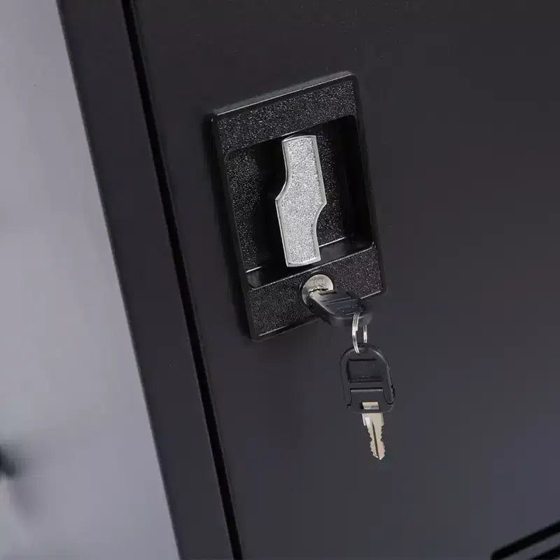 Carrello di ricarica mobile per 35 dispositivi con chiave di blocco, 2 ruote bloccabili, struttura in acciaio, carrello porta laptop e tablet
