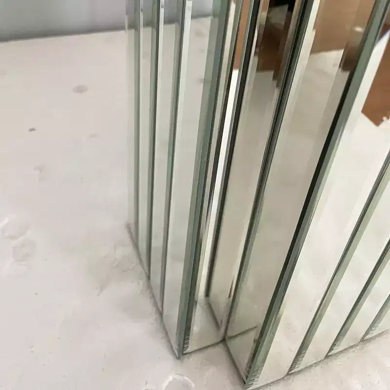 Mirrored Console Table, Entryway Table & Behind the Couch Table, Modern Rectangular Sofa Table for Living Room or Hallway