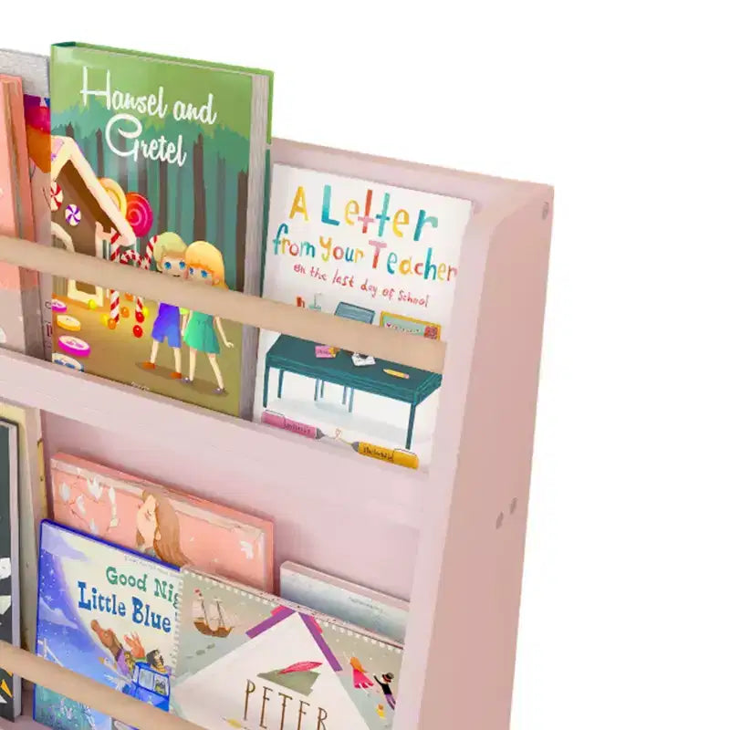 3 Tier Kids Book Rack Bookshelf, Toddler Front-Facing Bookcase for Reading Corner, Nursery, Playroom & Classrooms