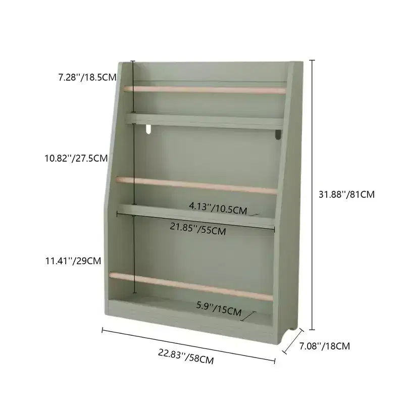 3 Tier Kids Book Rack Bookshelf, Toddler Front-Facing Bookcase for Reading Corner, Nursery, Playroom & Classrooms