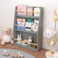 3 Tier Kids Book Rack Bookshelf, Toddler Front-Facing Bookcase for Reading Corner, Nursery, Playroom & Classrooms