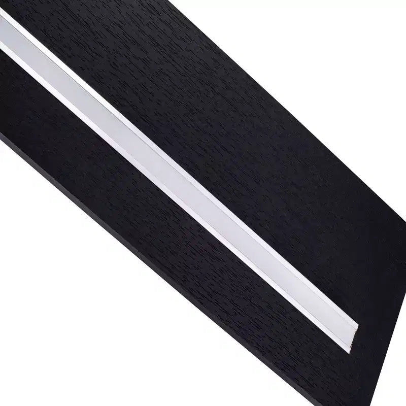 Estante flotante negro LED de 15.75 con soporte invisible para montaje en pared de madera con LED incorporado, perfecto para decoración de baño/dormitorio/cocina o exhibición de libros/plantas