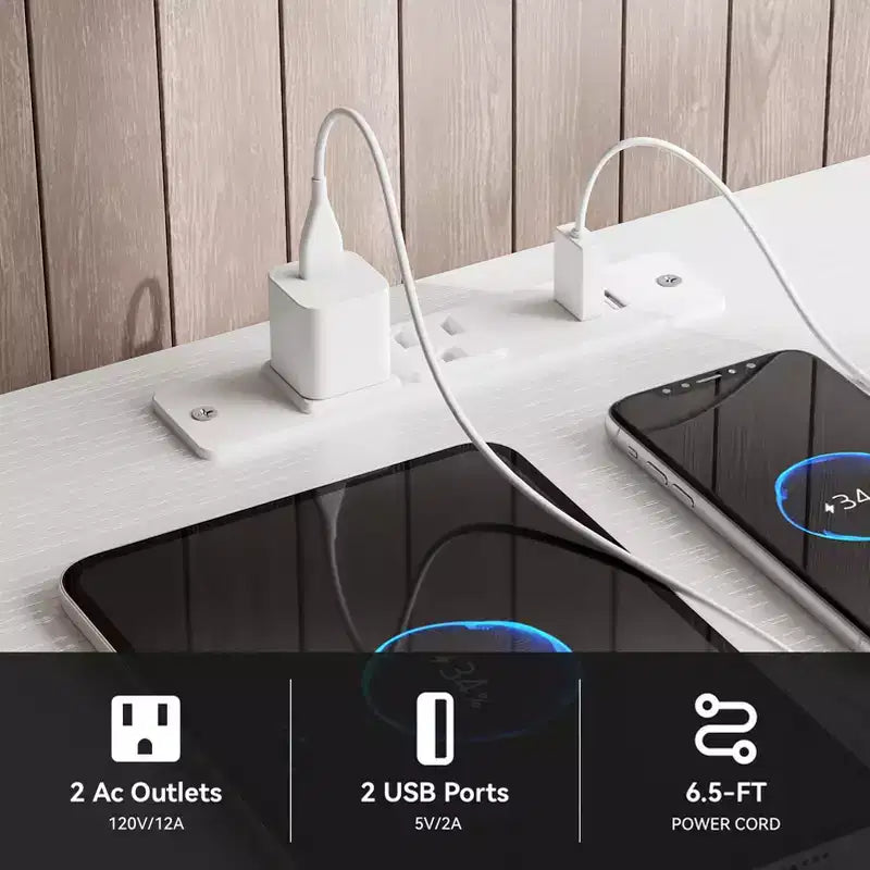 Witte 9-Laden Ladekast voor Slaapkamer, LED TV-standaard voor 75 inch TV met Oplaadstation en Stopcontacten, Stoffen Opbergkist, Mediaconsoletafel