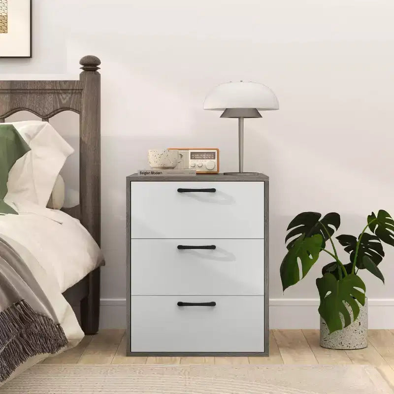 3-Drawer Dresser Chest of Drawers, Storage Cabinet with Wide Storage Space Organizer